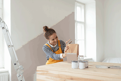 home renovation comany vancouver- a happy lasy is using sustainable materials to renovate her house